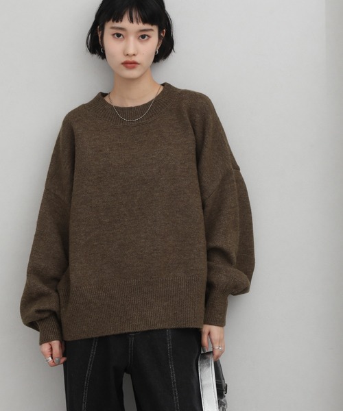 NOGLE ニット セーター 「NOGLE/ノグル」カラールーズリブニット