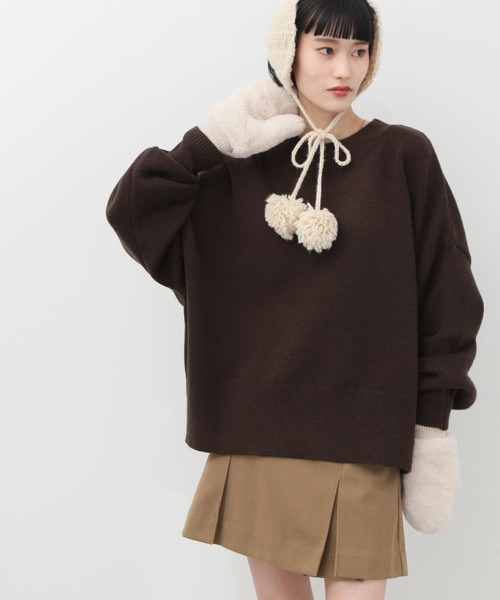 NOGLE ニット セーター 「NOGLE/ノグル」カラールーズリブニット