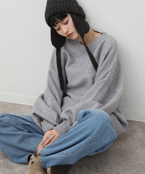 NOGLE ニット セーター 「NOGLE/ノグル」カラールーズリブニット