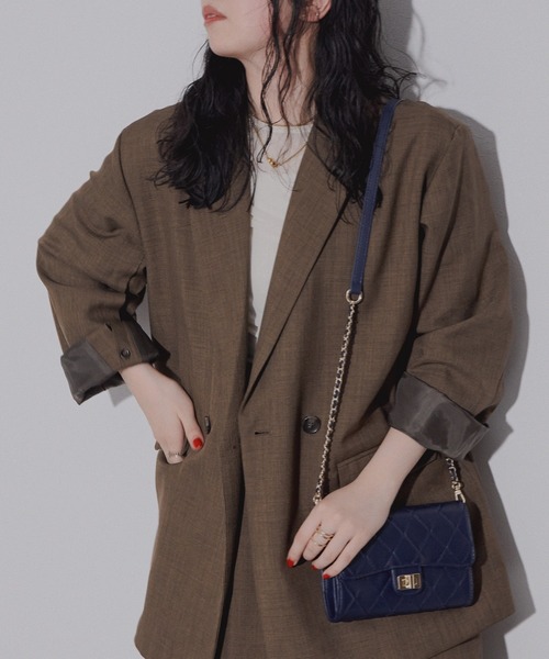 NICAL ショルダーバッグ バッグ 「本革」「NICAL」キルトチェーン