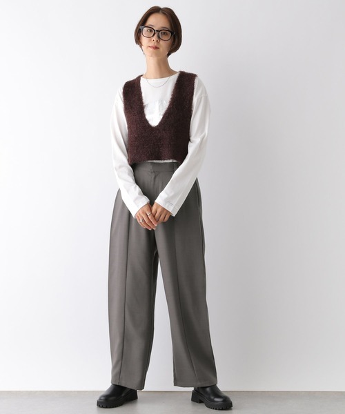 LEPSIM（レプシィム） パンツ サイドタックパンツ 133641 レディース