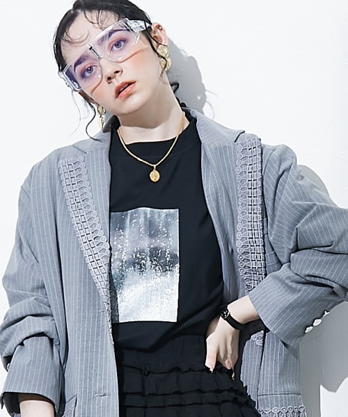 【ぴーちゃん】th products テーラードジャケット notch. ジャケット テーラードジャケット 「 notch.by yui 」 シャギー