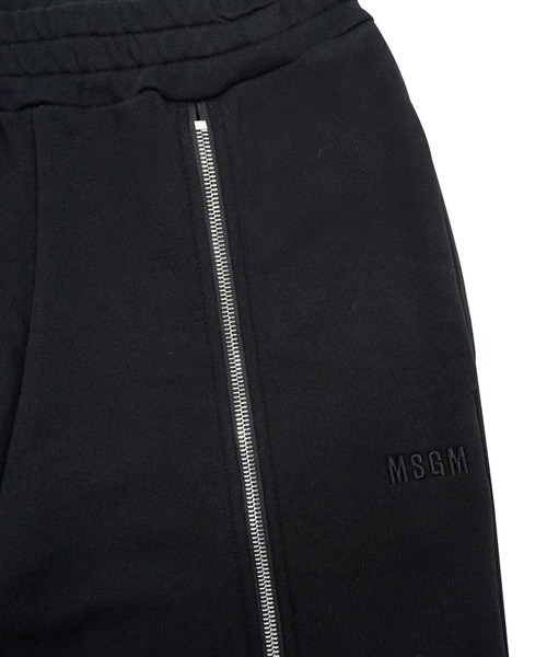 MSGM スウェットパンツ ジャージ ジップディテール レディース