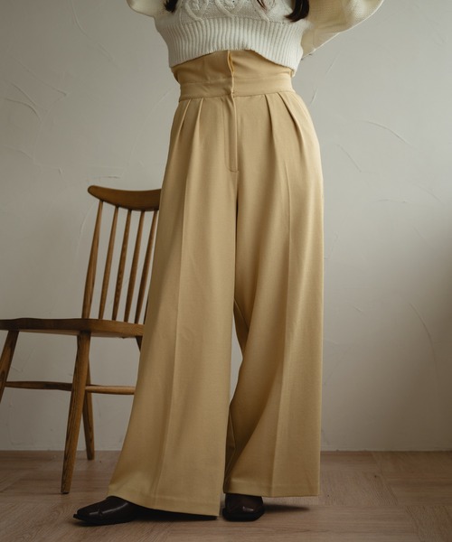 mideal パンツ skirt layered pants / スカートレイヤードパンツ