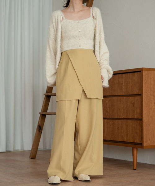 mideal パンツ skirt layered pants / スカートレイヤードパンツ