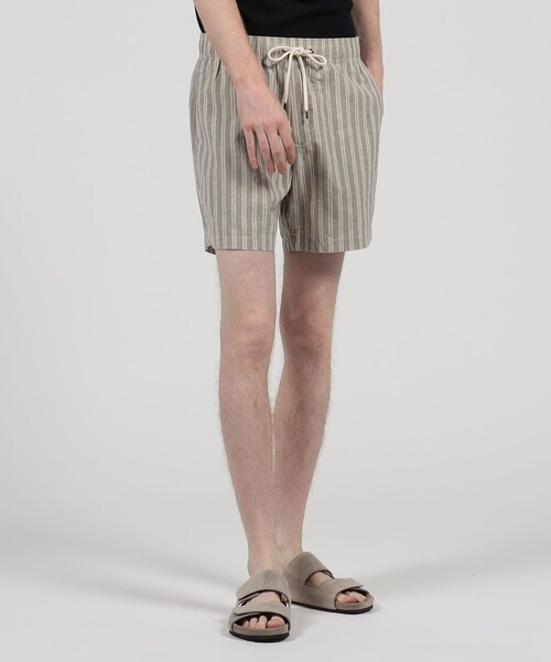 JAMES PERSE（ジェームスパース） パンツ コットンリネンストライプ