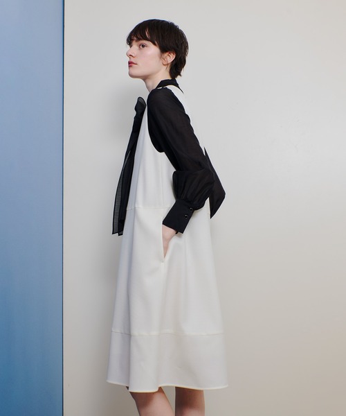 allureville（アルアバイル） ワンピース V/Nオーバーフレアワンピース