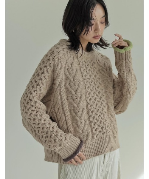 nonnative ニット・セーター グレー 0480524E0058 Re:EDIT ニット セーター 「2024-25 WINTER COLLECTION」配色