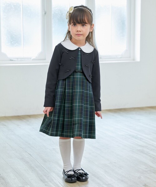 【any FAM KIDS】ジャケットとジャンパースカート120cm 5点セット】ジャケット＋ジャンパースカートセット / any FAM