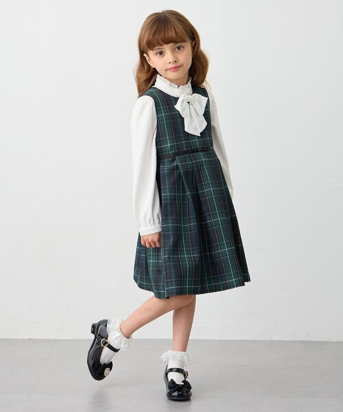 any FAM スカート チェック柄ジャンパースカート キッズ 子供服