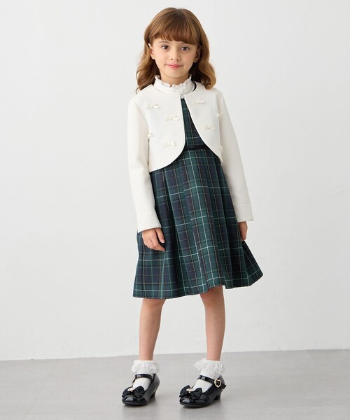 any FAM スカート チェック柄ジャンパースカート キッズ 子供服