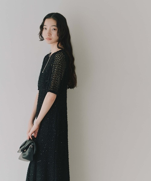 kaene ドレス スパンコールレースドレス : ZOZOTOWN Yahoo!店