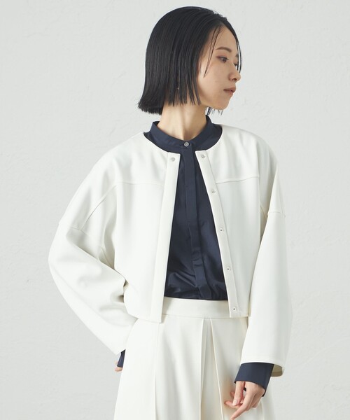 tシャツ 「接触冷感/UV効果/セットアップ対応」ショートフォルムジャケット レディース
