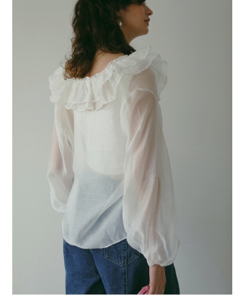 【完売色】AMAIL アマイル　VOLUME FRIL ブラウス AMAIL ブラウス シャツ VOLUME FRIL レディース : ZOZOTOWN