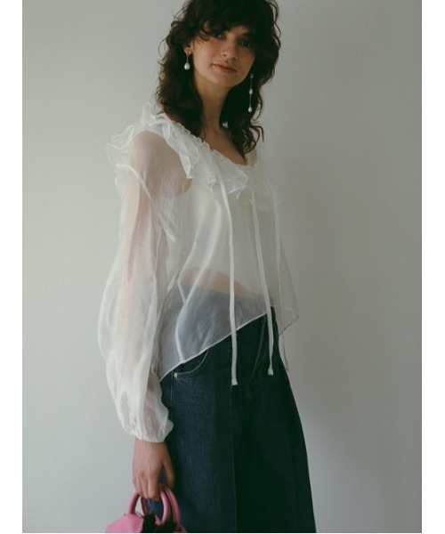 【完売色】AMAIL アマイル　VOLUME FRIL ブラウス AMAIL ブラウス シャツ VOLUME FRIL レディース : ZOZOTOWN