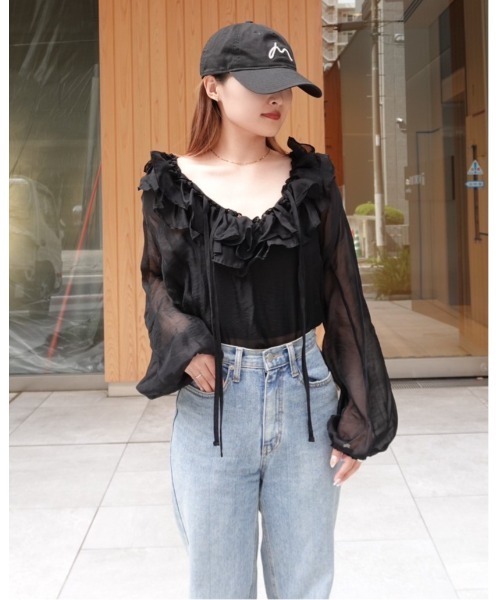 【完売色】AMAIL アマイル　VOLUME FRIL ブラウス AMAIL ブラウス シャツ VOLUME FRIL レディース : ZOZOTOWN