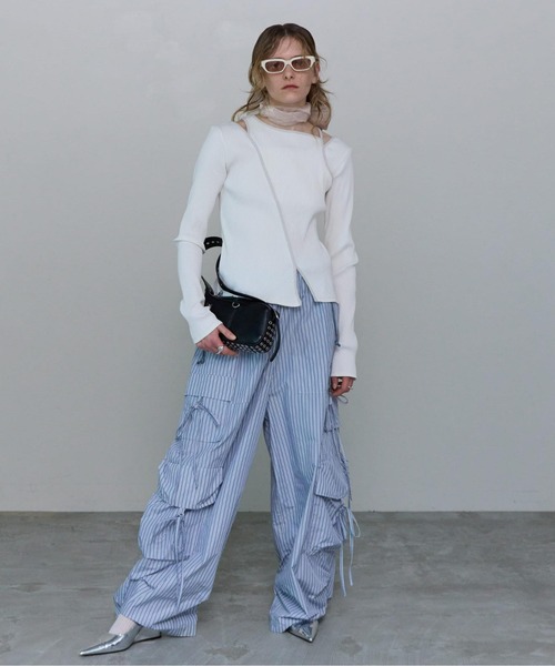 MAISON SPECIAL トップス SALE】Block Stitch Tops