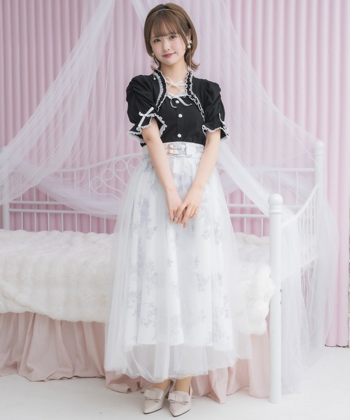 クチュールバイロジータ スカート 花柄チュールスカート : ZOZOTOWN