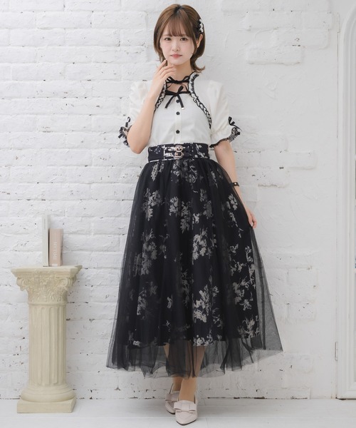 クチュールバイロジータ スカート 花柄チュールスカート : ZOZOTOWN