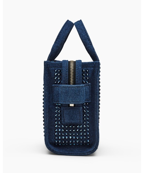 【MARC JACOBS】関税込★クロスボディ デニム トートバッグ THE DENIM CHAIN CROSSBODY MINI TOTE BAG /ザ デニム チェーン