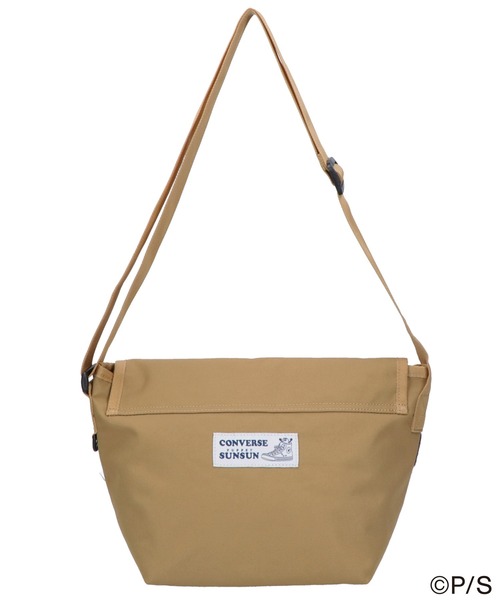 パペット　スンスン　コンバース　ミニメッセンジャーバッグ　ブラック CONVERSE ショルダーバッグ 「CONVERSE」SUNSUN MINI MESSENGER