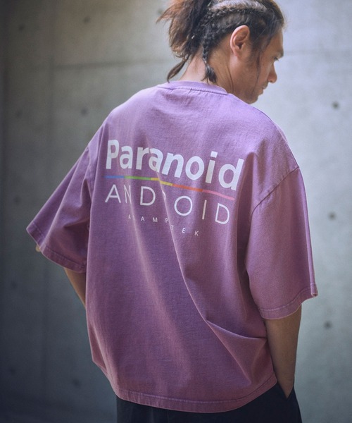 tシャツ ADAMPATEK/paranoid short sleeve T/パラノイドプリントTシャツ(AP2514019) レディース メンズ