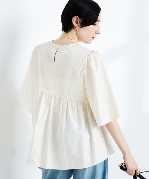 NOLLEY'S 「NOLLEY'S」 7分袖ブラウス 38 アイボリー レディース