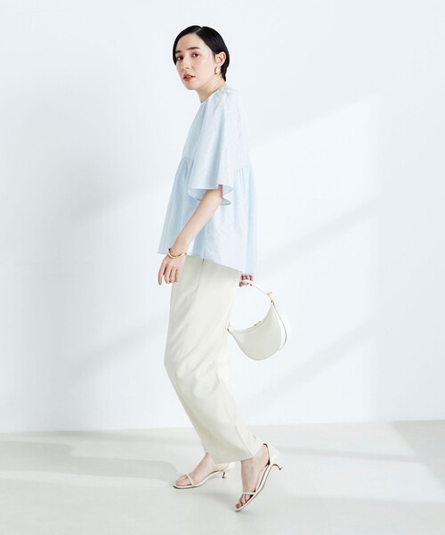 「NOLLEY'S」 半袖ブラウス 38 ホワイト レディース NOLLEY'S 「NOLLEY'S」 半袖ブラウス 38 ホワイト レディース