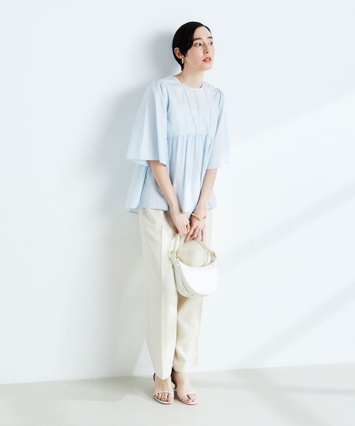 NOLLEY'S 「NOLLEY'S」 7分袖ブラウス 38 アイボリー レディース