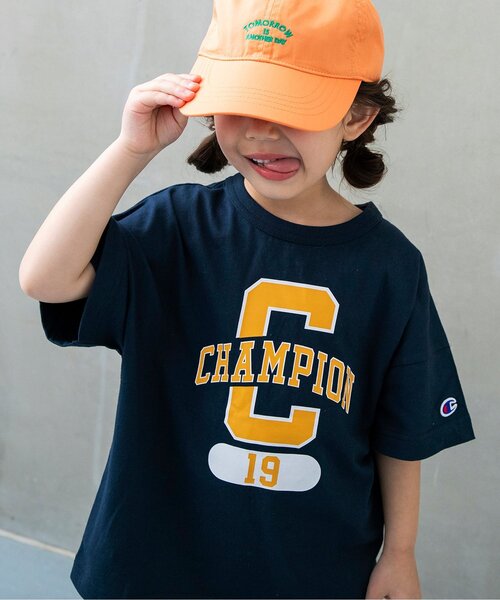 tシャツ 「別注」チャンピオンカレッジTシャツ キッズ 子供服 男の子 女の子 | Champion