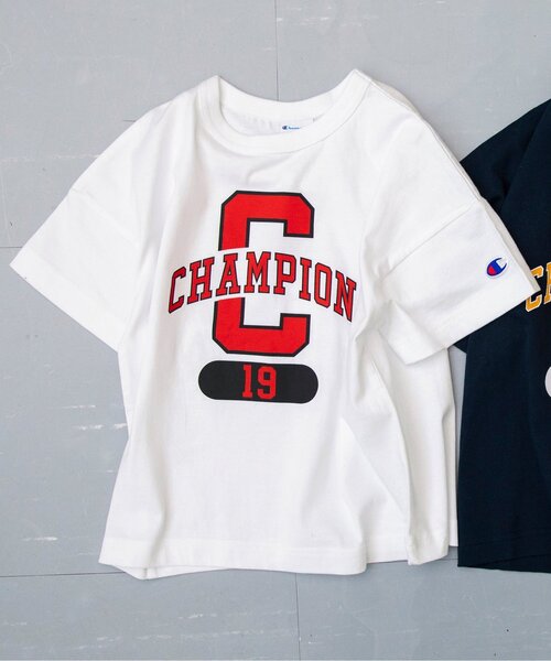 tシャツ 「別注」チャンピオンカレッジTシャツ キッズ 子供服 男の子 女の子 | Champion | 01