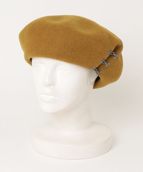 カシラ　猫デザイン ベレー帽 ブラウン Barairo no Boushi ベレー帽 レディース 秋冬 ネコ ベレー 帽子 バラ色