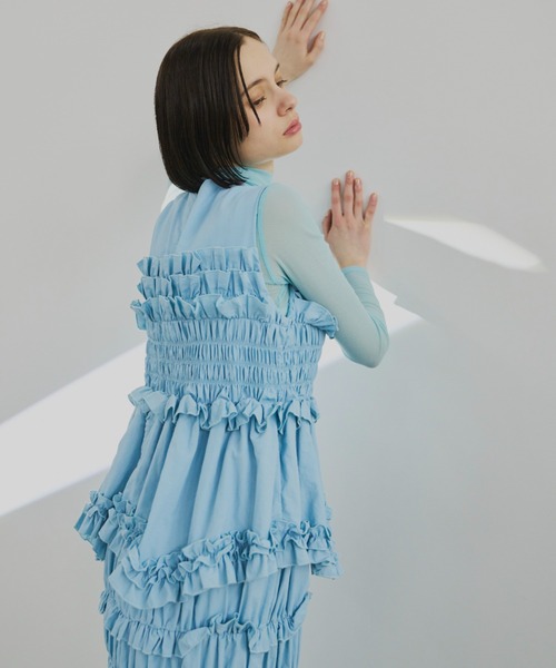 PERNA（ペルナ） ワンピース ギャザーコクーンワンピース : ZOZOTOWN
