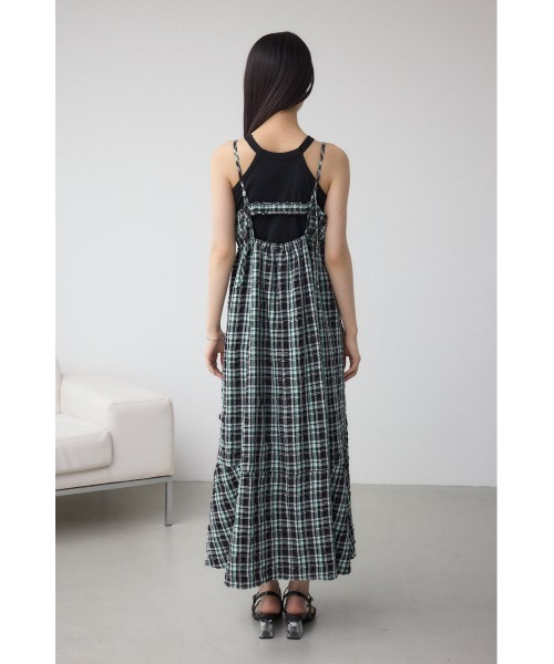 AZUL BY MOUSSY ワンピース チェックキャミソール2WAYワンピース