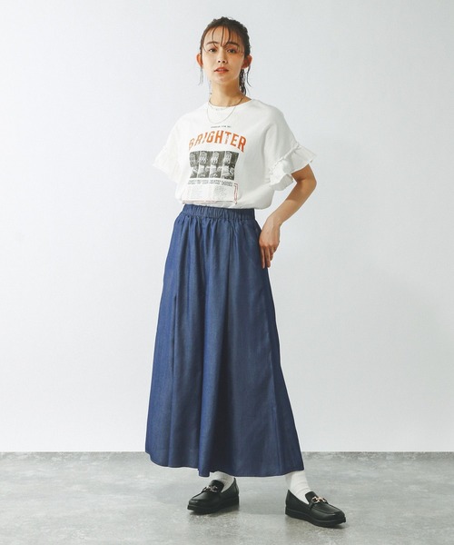 GLOBAL WORK（グローバルワーク） ワイドパンツ パンツ エアリー