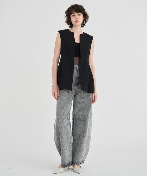 RITAN ベスト ジレ 「RITAN/リタン」Arch Pattern Cut Vest