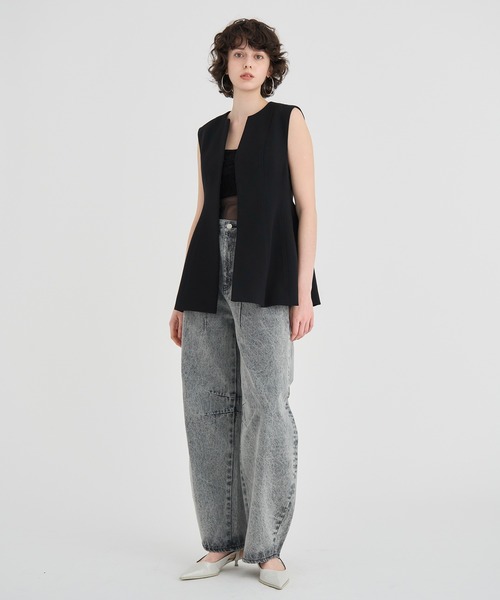 RITAN ベスト ジレ 「RITAN/リタン」Arch Pattern Cut Vest