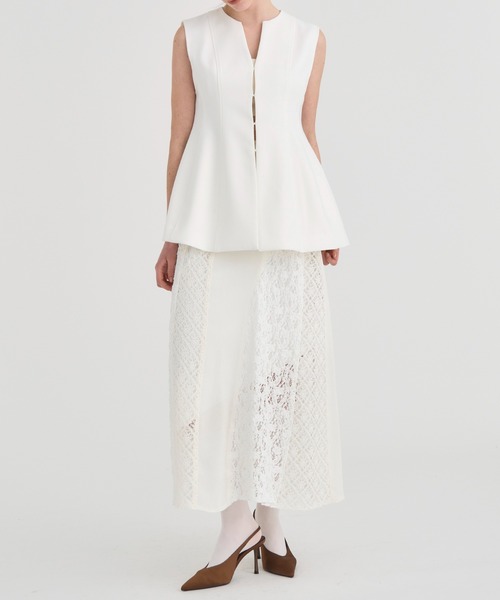 RITAN ベスト ジレ 「RITAN/リタン」Arch Pattern Cut Vest