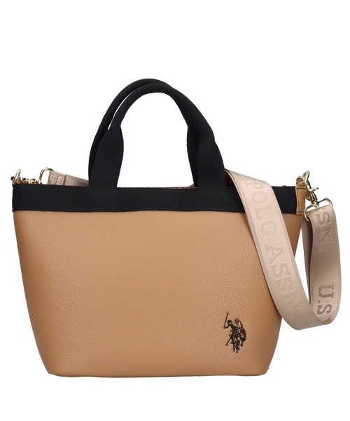 レザートートバッグ　大 U.S. POLO ASSN.（ユーエスポロアッスン） トートバッグ シュリンク
