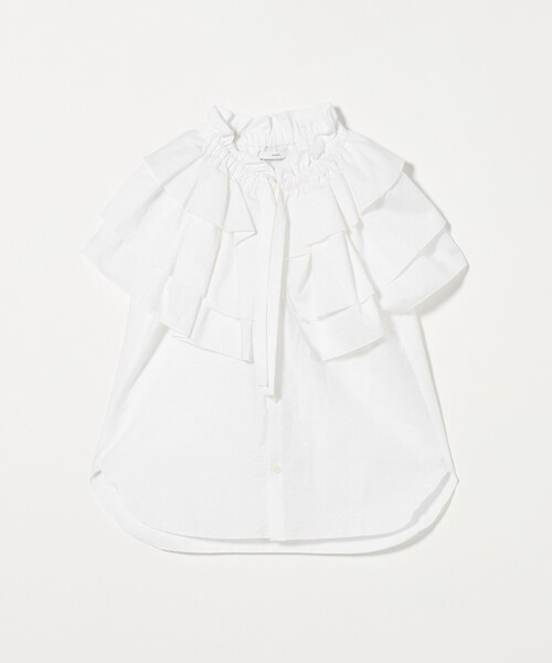 ASTRAET ブラウス シャツ 「ASTRAET」フリルカラー ノースリーブ