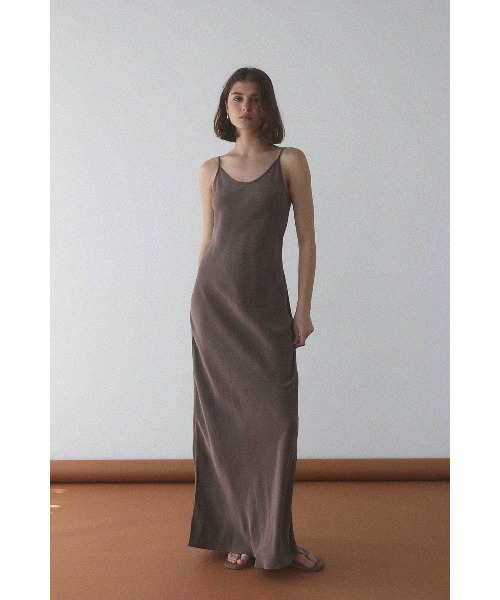 ALEXIA STAM ワンピース Satin Long Dress /サテンワンピース