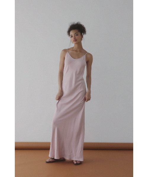 ALEXIA STAM ワンピース Satin Long Dress /サテンワンピース
