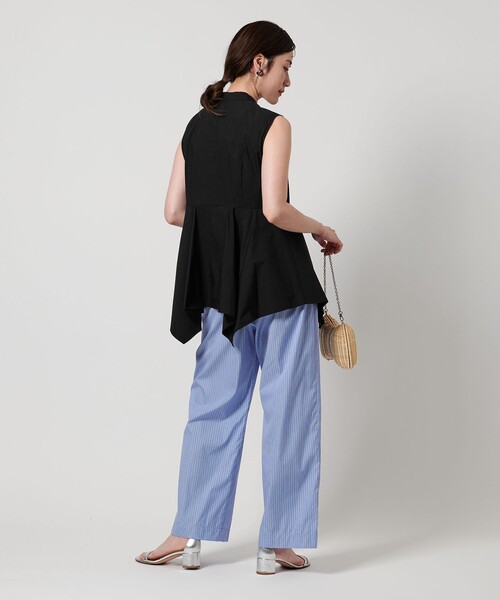 UNITED ARROWS ブラウス シャツ ペプラム ノースリーブ
