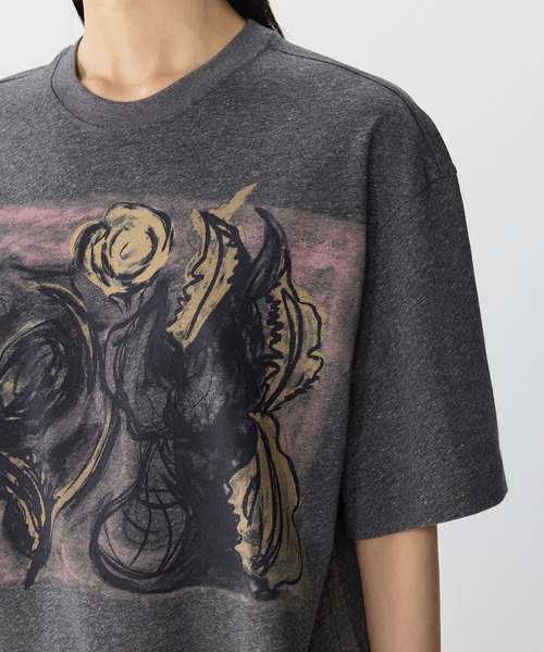 tシャツ Cyclamen Bloom T-shirt / シクラメンTシャツ レディース メンズ JNBY tシャツ Cyclamen Bloom T-shirt / シクラメンTシャツ