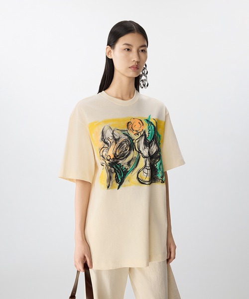 tシャツ Cyclamen Bloom T-shirt / シクラメンTシャツ レディース メンズ JNBY tシャツ Cyclamen Bloom T-shirt / シクラメンTシャツ