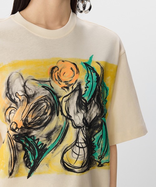 tシャツ Cyclamen Bloom T-shirt / シクラメンTシャツ レディース メンズ JNBY tシャツ Cyclamen Bloom T-shirt / シクラメンTシャツ