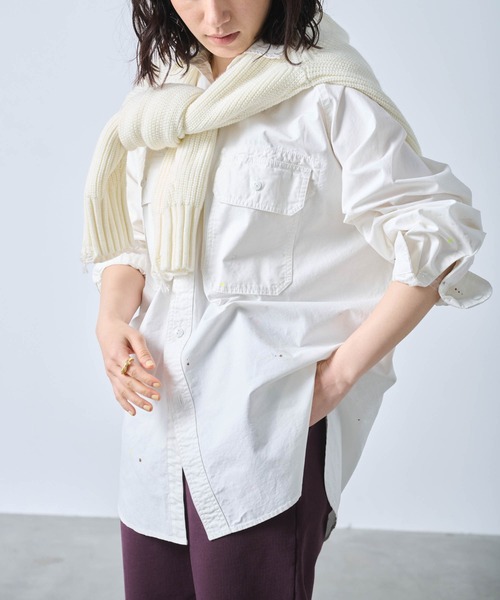 ブラウス シャツ 「KHA:KI / カーキ」HAND PAINT SHIRTS レディース kha:ki ブラウス シャツ 「KHA:KI / カーキ」HAND PAINT SHIRTS