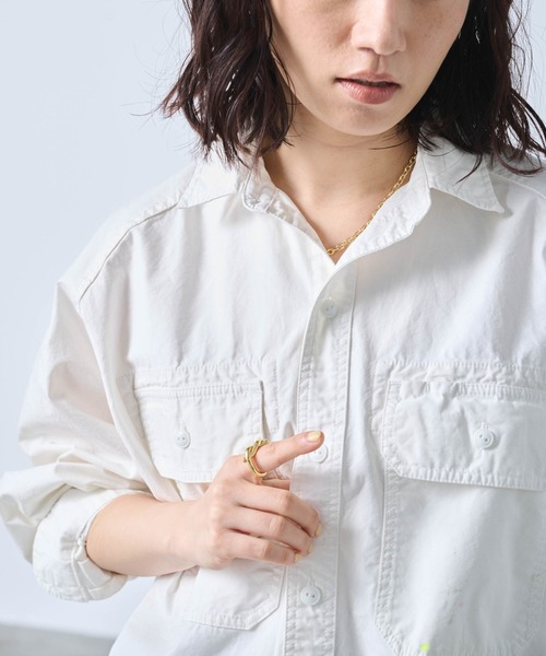 ブラウス シャツ 「KHA:KI / カーキ」HAND PAINT SHIRTS レディース kha:ki ブラウス シャツ 「KHA:KI / カーキ」HAND PAINT SHIRTS