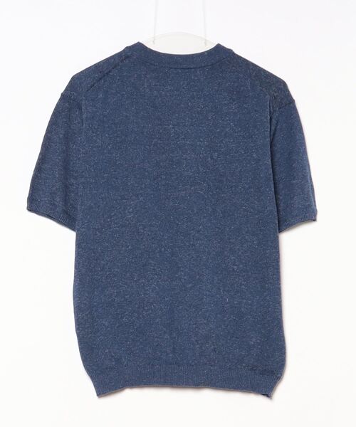 「SHIPS」 半袖ニット SMALL ネイビー メンズ_画像2