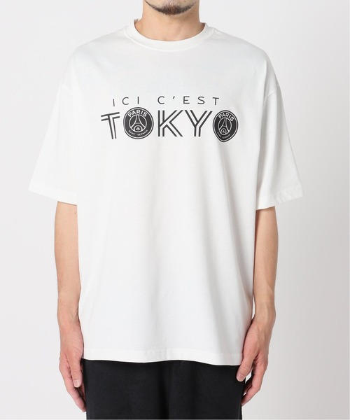 「PARIS SAINT-GERMAIN」 半袖Tシャツ MEDIUM ホワイト メンズ